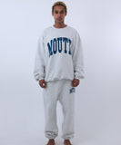 NISHIMOTO IS THE MOUTH SWEAT PANTS NIM-SP25 LIGHT HEATHER GREY