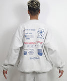 SOUND SHOP balansa × ASTRO BOY SWEATSHIRT ATBL-04 LIGHT HEATHER GREY