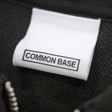COMMON BASE SWEAT ZIP  HOODIE CB-H07 BLACK