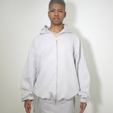 COMMON BASE SWEAT ZIP  HOODIE CB-H07  L GREY