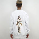 NISHIMOTO IS THE MOUTH BELIEVER FC SWEAT SHIRTS NIM-B04 WHITE