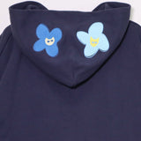 NISHIMOTO IS THE MOUTH FLOWER ZIP SWEAT HOODIE NIM-C57 NAVY