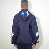 NISHIMOTO IS THE MOUTH FLOWER ZIP SWEAT HOODIE NIM-C57 NAVY