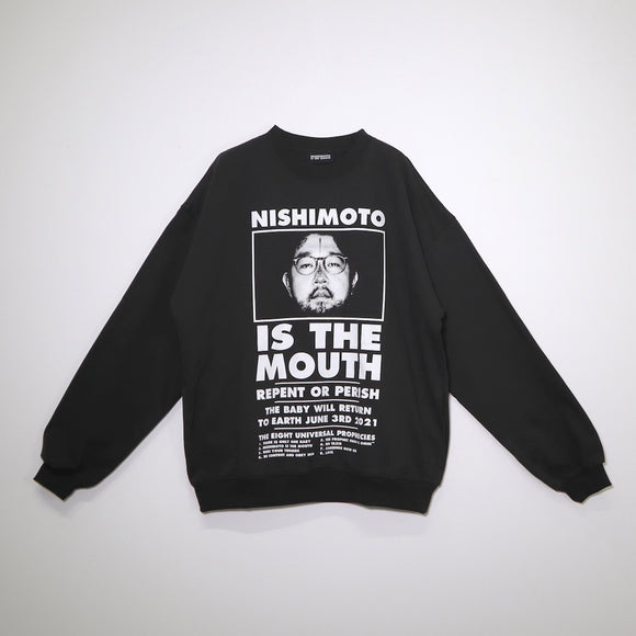 【8月中旬お届け予定】NISHIMOTO IS THE MOUTH CLASSIC SWEAT SHIRTS NIM-L14CN BLACK