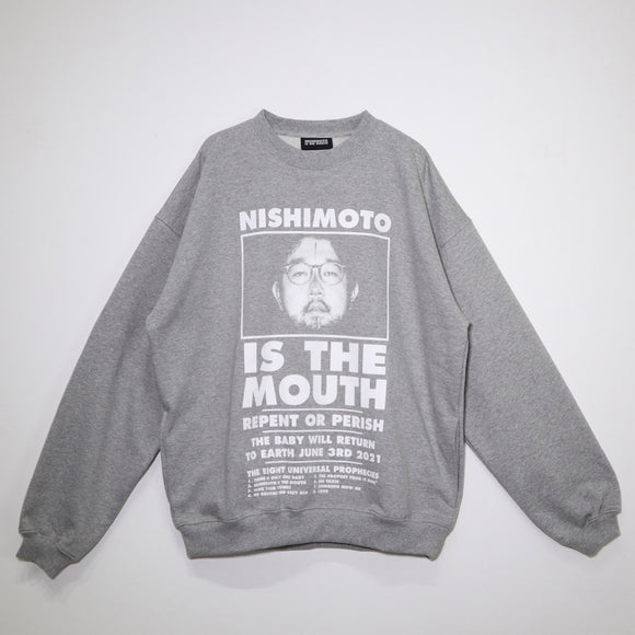 【8月中旬お届け予定】NISHIMOTO IS THE MOUTH CLASSIC SWEAT SHIRTS NIM-L14CN GREY