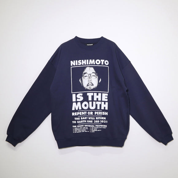 【8月中旬お届け予定】NISHIMOTO IS THE MOUTH CLASSIC SWEAT SHIRTS NIM-L14CN NAVY