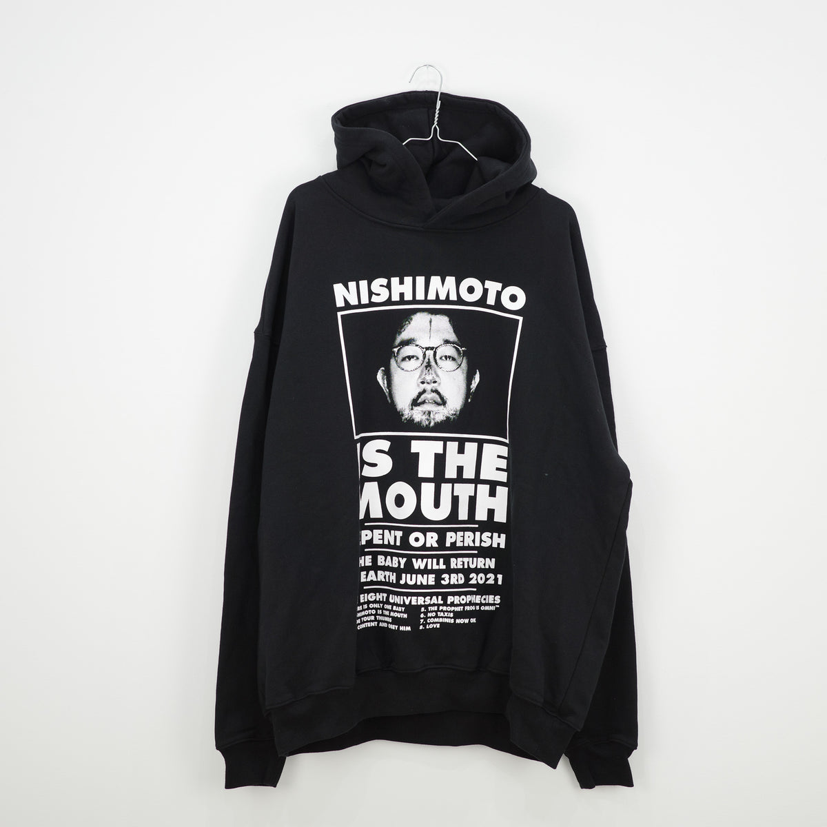 NISHIMOTO IS THE MOUTH CLASSIC SWEAT HOODIE NIM-L13C BLACK