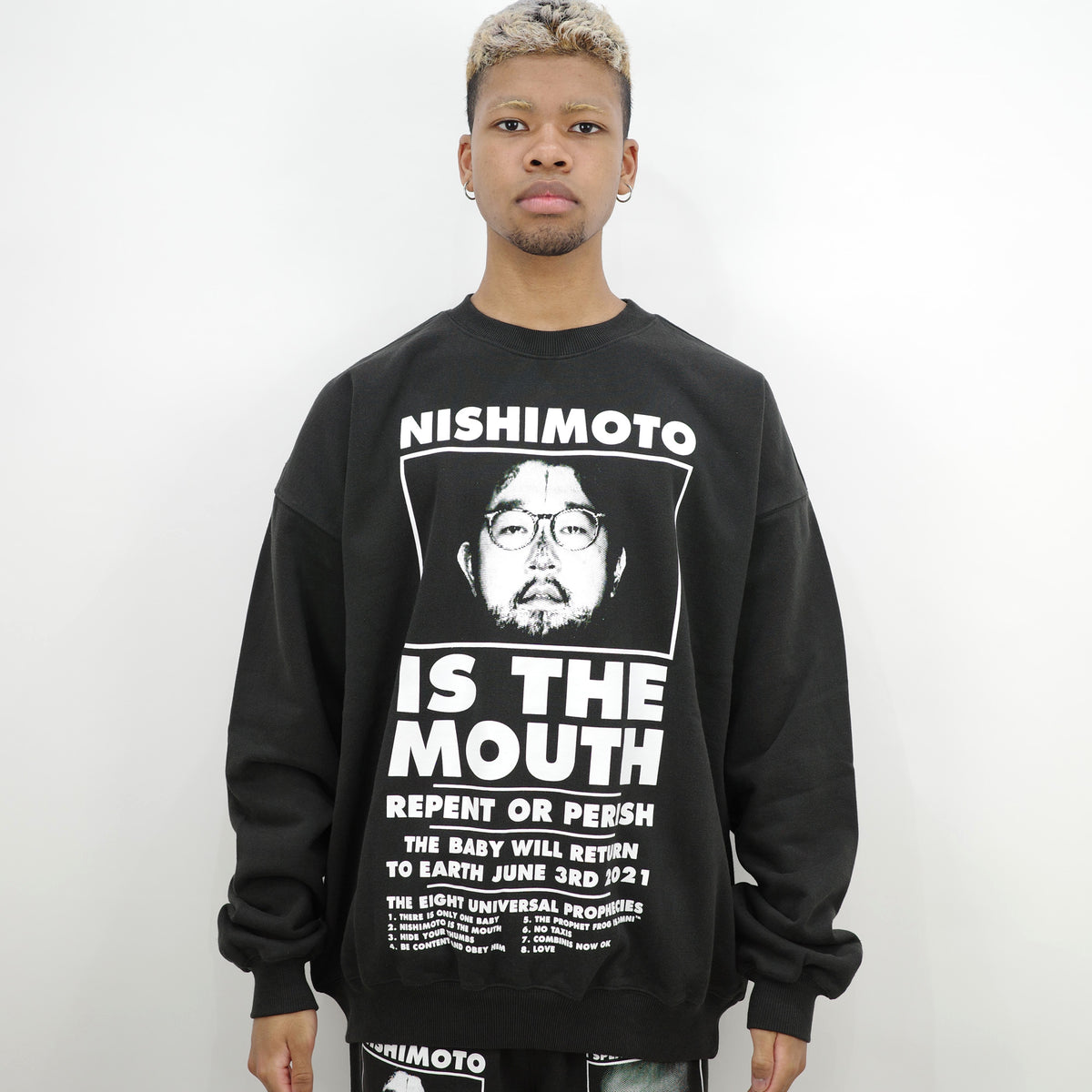 NISHIMOTO IS THE MOUTH CLASSIC SWEAT SHIRTS NIM-L14C BLACK