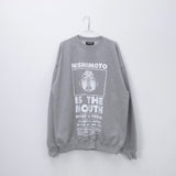 NISHIMOTO IS THE MOUTH CLASSIC SWEAT SHIRTS NIM-L14C GREY