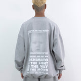 NISHIMOTO IS THE MOUTH CLASSIC SWEAT SHIRTS NIM-L14C GREY