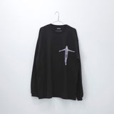 NISHIMOTO IS THE MOUTH CROSS L/S TEE NIM-W42 BLACK
