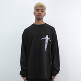 NISHIMOTO IS THE MOUTH CROSS L/S TEE NIM-W42 BLACK