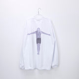 NISHIMOTO IS THE MOUTH CROSS L/S TEE NIM-W42 WHITE