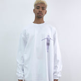 NISHIMOTO IS THE MOUTH CROSS L/S TEE NIM-W42 WHITE