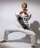 NISHIMOTO IS THE MOUTH SWEAT PANTS NIM-SP35 LIGHT HEATHER GREY