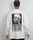 TASHIRO IS THE MOUTH L/S TEE TITM-C02 WHITE