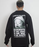 TASHIRO IS THE MOUTH L/S TEE TITM-B02 BLACK