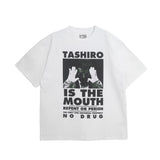 TASHIRO IS THE MOUTH S/S TEE TITM-A01 WHITE