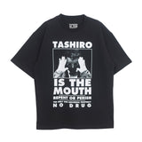 TASHIRO IS THE MOUTH S/S TEE TITM-A01 BLACK