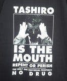 TASHIRO IS THE MOUTH L/S TEE TITM-A02 BLACK