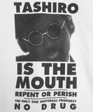 TASHIRO IS THE MOUTH L/S TEE TITM-B02 WHITE