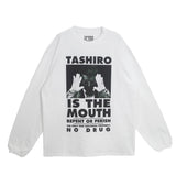TASHIRO IS THE MOUTH L/S TEE TITM-A02 WHITE