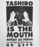 TASHIRO IS THE MOUTH L/S TEE TITM-A02 WHITE