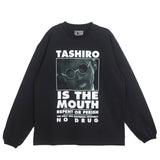 TASHIRO IS THE MOUTH L/S TEE TITM-B02 BLACK