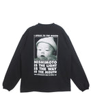 TASHIRO IS THE MOUTH L/S TEE TITM-B02 BLACK