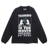 TASHIRO IS THE MOUTH L/S TEE TITM-A02 BLACK