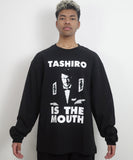 TASHIRO IS THE MOUTH L/S TEE TITM-2512 BLACK