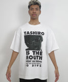 TASHIRO IS THE MOUTH S/S TEE TITM-B01 WHITE