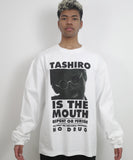 TASHIRO IS THE MOUTH L/S TEE TITM-B02 WHITE