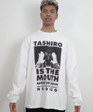 TASHIRO IS THE MOUTH L/S TEE TITM-A02 WHITE