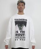 TASHIRO IS THE MOUTH L/S TEE TITM-C02 WHITE