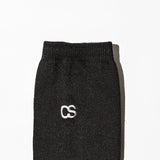 COMMON SOX LONG SOCKS "LINE" CSR-001 BLACK