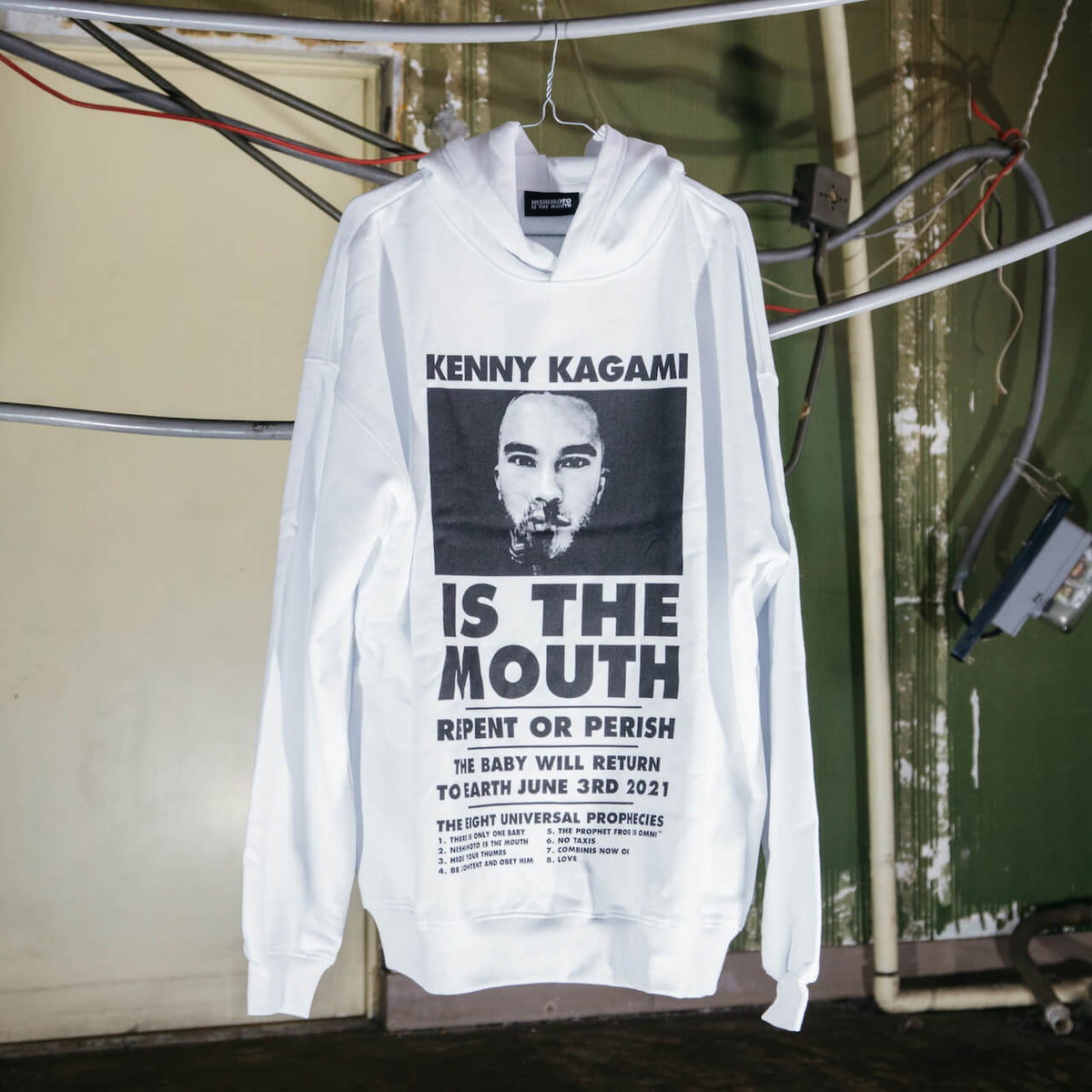 NISHIMOTO IS THE MOUTH × KENNY KAGAMI Collaboration SWEAT HOODIE NMKNY