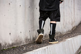 COMMON SOX LONG SOCKS "LINE" CSR-001 BLACK
