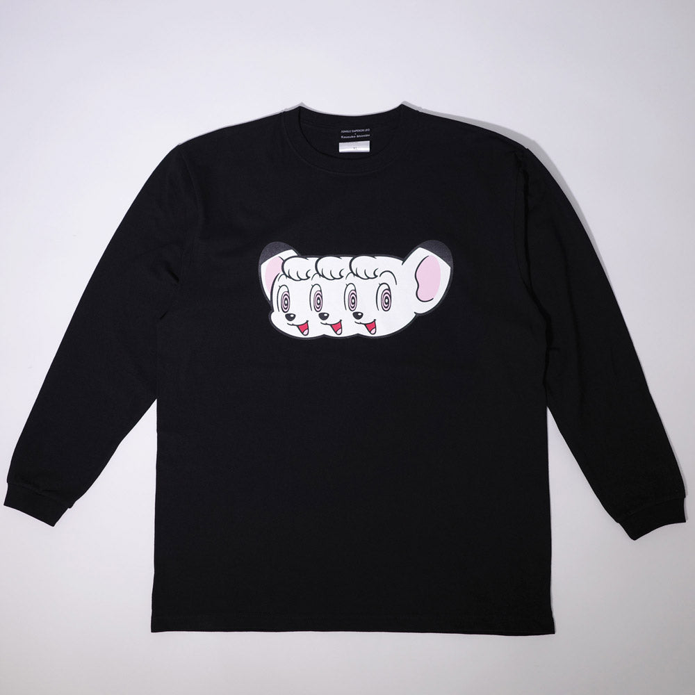 KOUSUKE SHIMIZU × ジャングル大帝 L/S TEE JLKS-25 BLACK