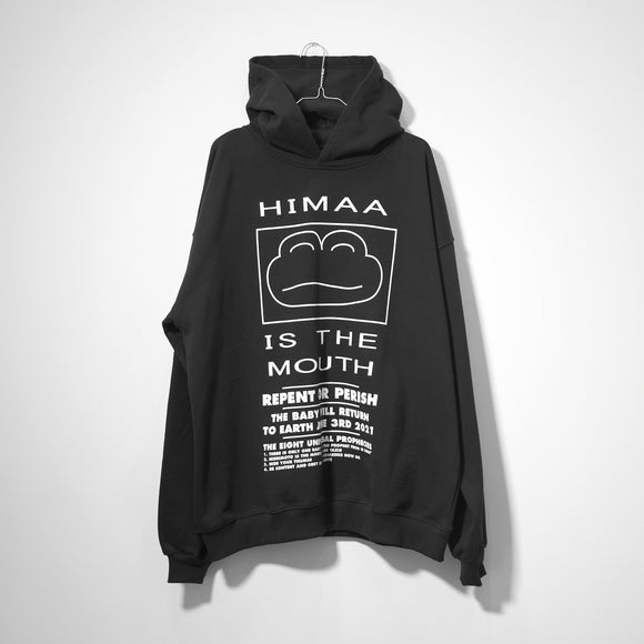 NISHIMOTO IS THE MOUTH × HIMAA  SWEAT HOODIE NIMHM-02 BLACK