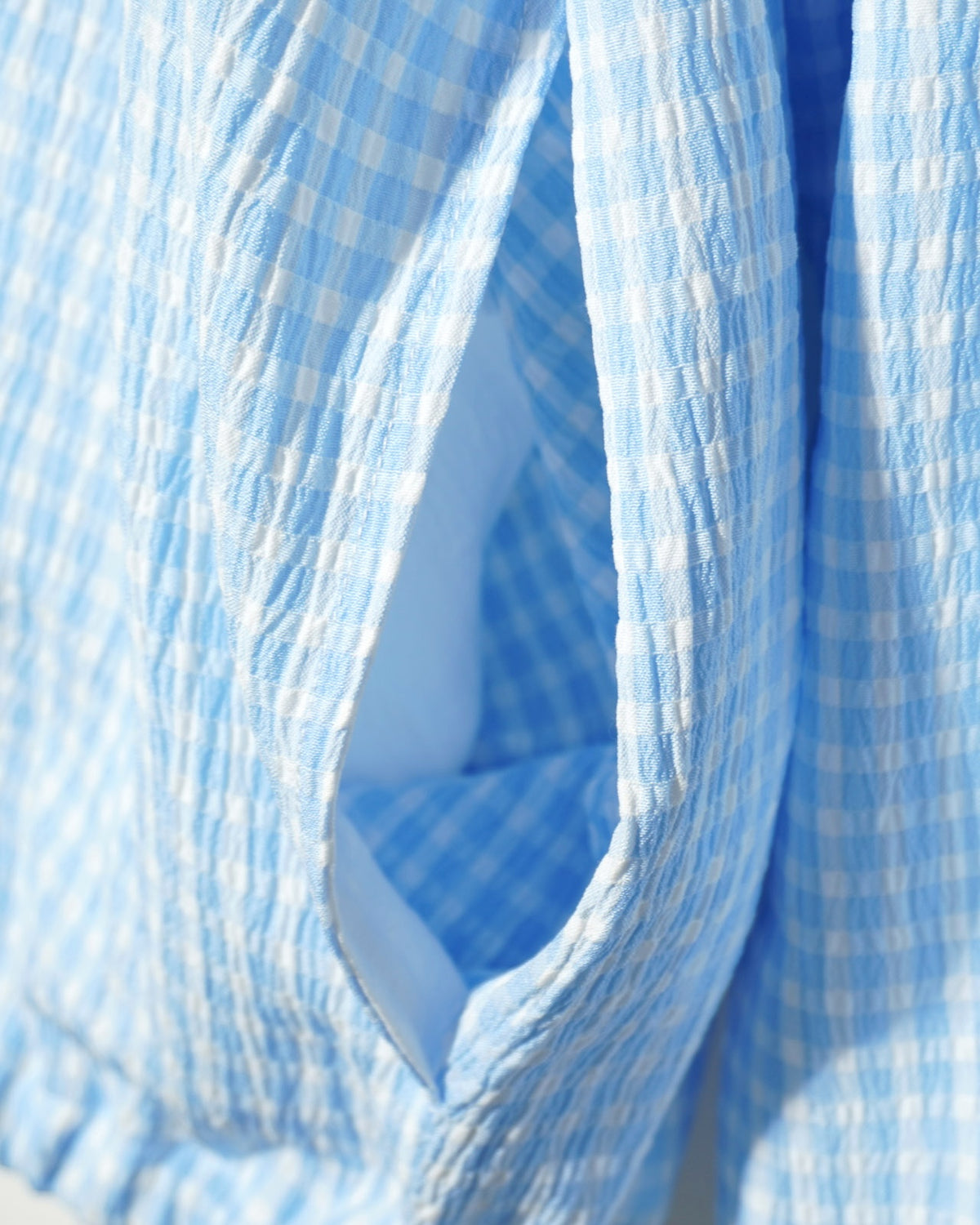 【予約商品：27年 2月上旬お届け】NISHIMOTO IS THE MOUTH GINGHAM CHECK HOODIE NIM-Z87 BLUE