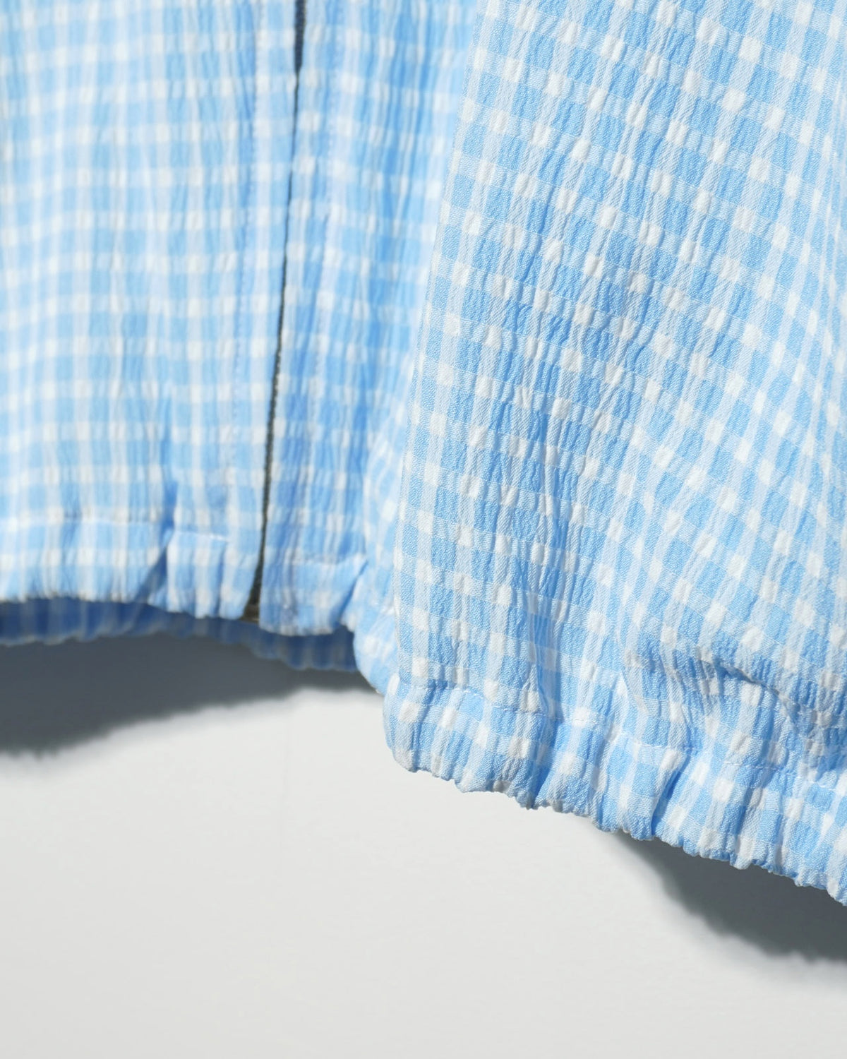 【予約商品：27年 2月上旬お届け】NISHIMOTO IS THE MOUTH GINGHAM CHECK HOODIE NIM-Z87 BLUE