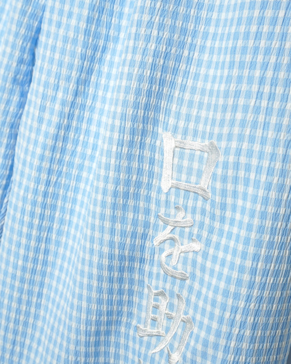 【予約商品：27年 2月上旬お届け】NISHIMOTO IS THE MOUTH GINGHAM CHECK WIDE PANTS NIM-ZWD88 BLUE
