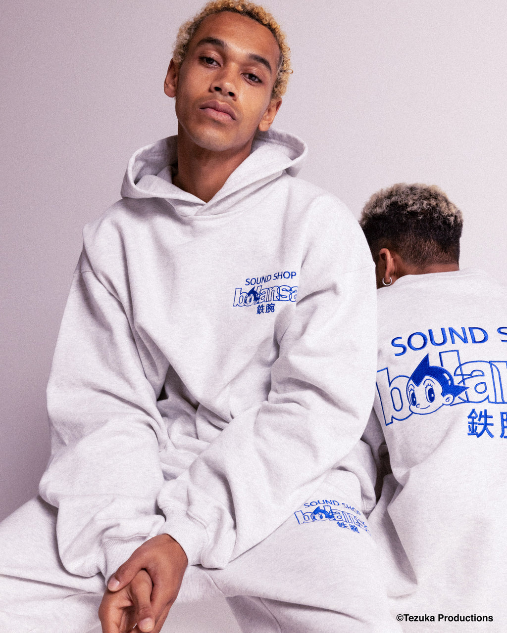 SOUND SHOP balansa × ASTRO BOY SWEAT PANTS ATBL-15 LIGHT HEATHER GRAY