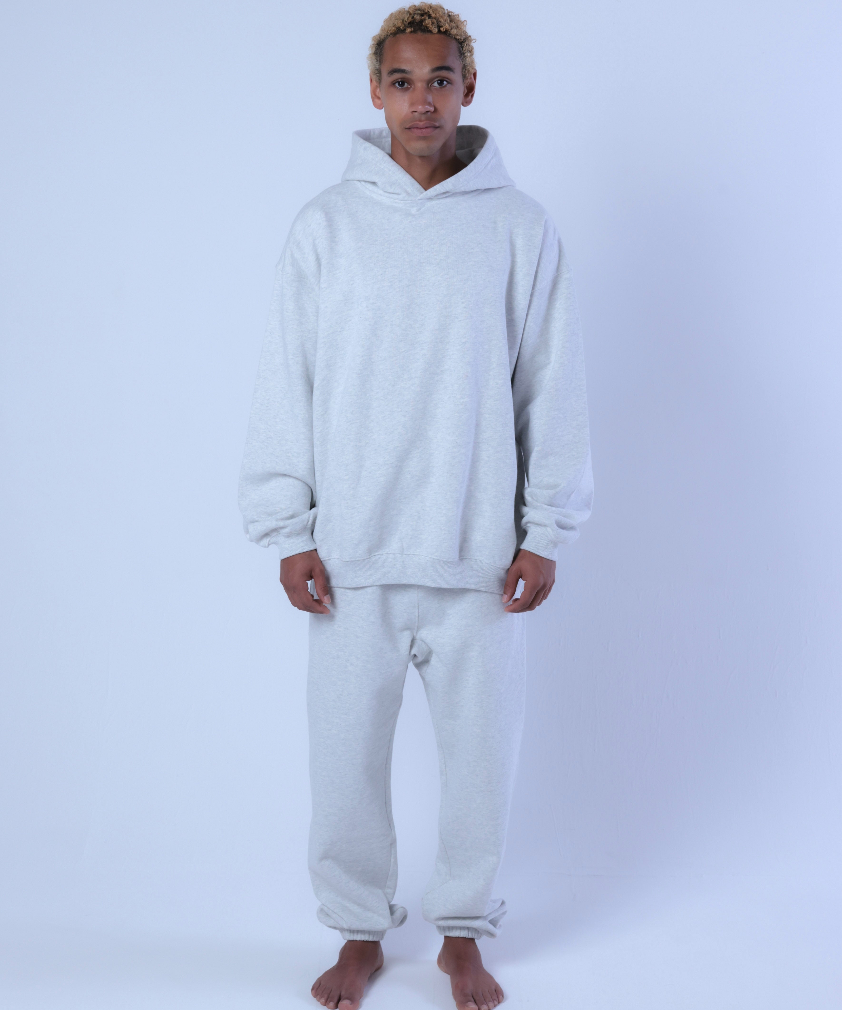 COMMON BASE SWEAT PANTS CB-B05 LIGHT HEATHER GRAY