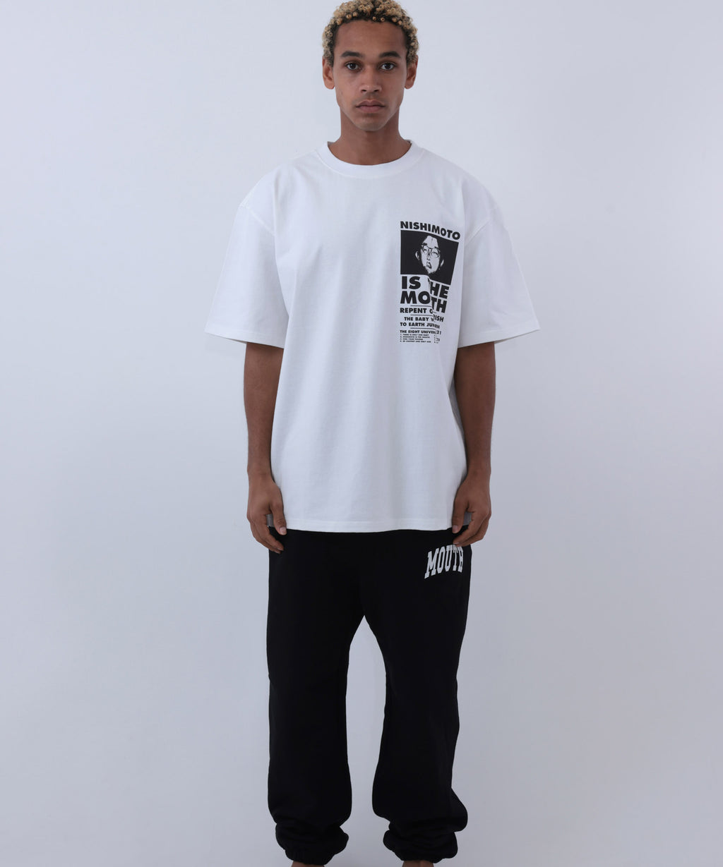 NISHIMOTO IS THE MOUTH S/S TEE NIM-SP01C WHITE/BLACK