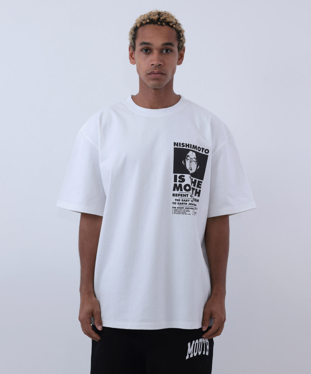 NISHIMOTO IS THE MOUTH S/S TEE NIM-SP01C WHITE/BLACK
