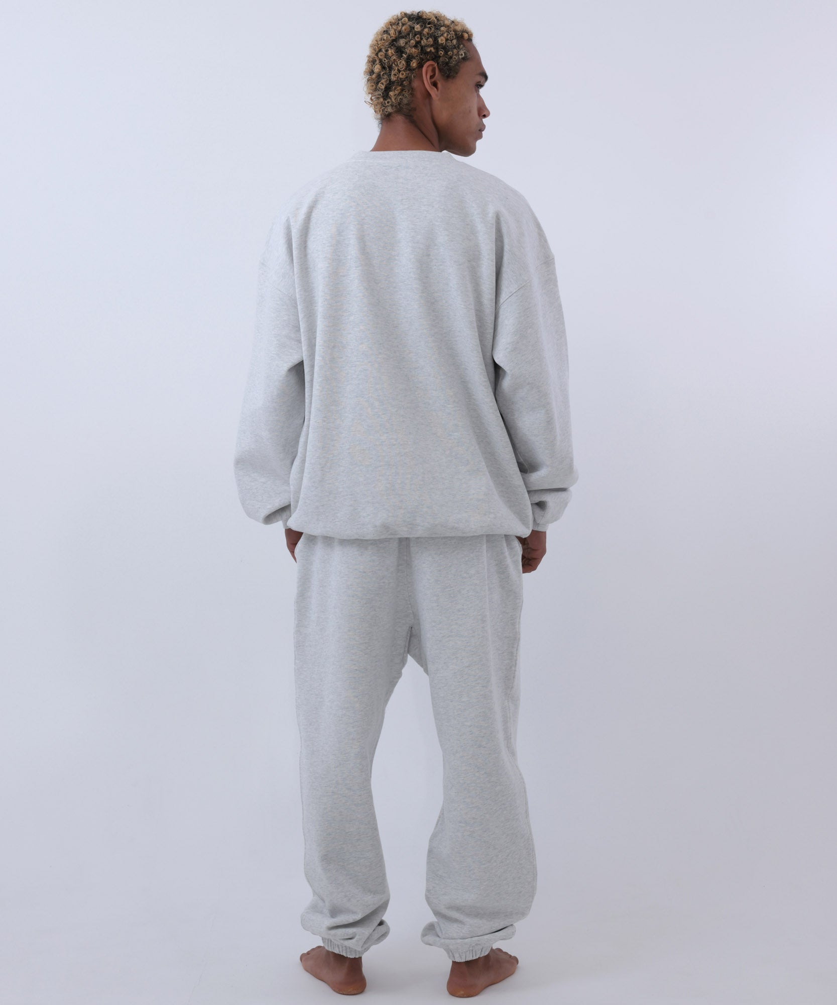 COMMON BASE SWEAT PANTS CB-B05 LIGHT HEATHER GRAY