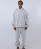 COMMON BASE SWEAT HOODIE CB-B03 LIGHT HEATHER GREY