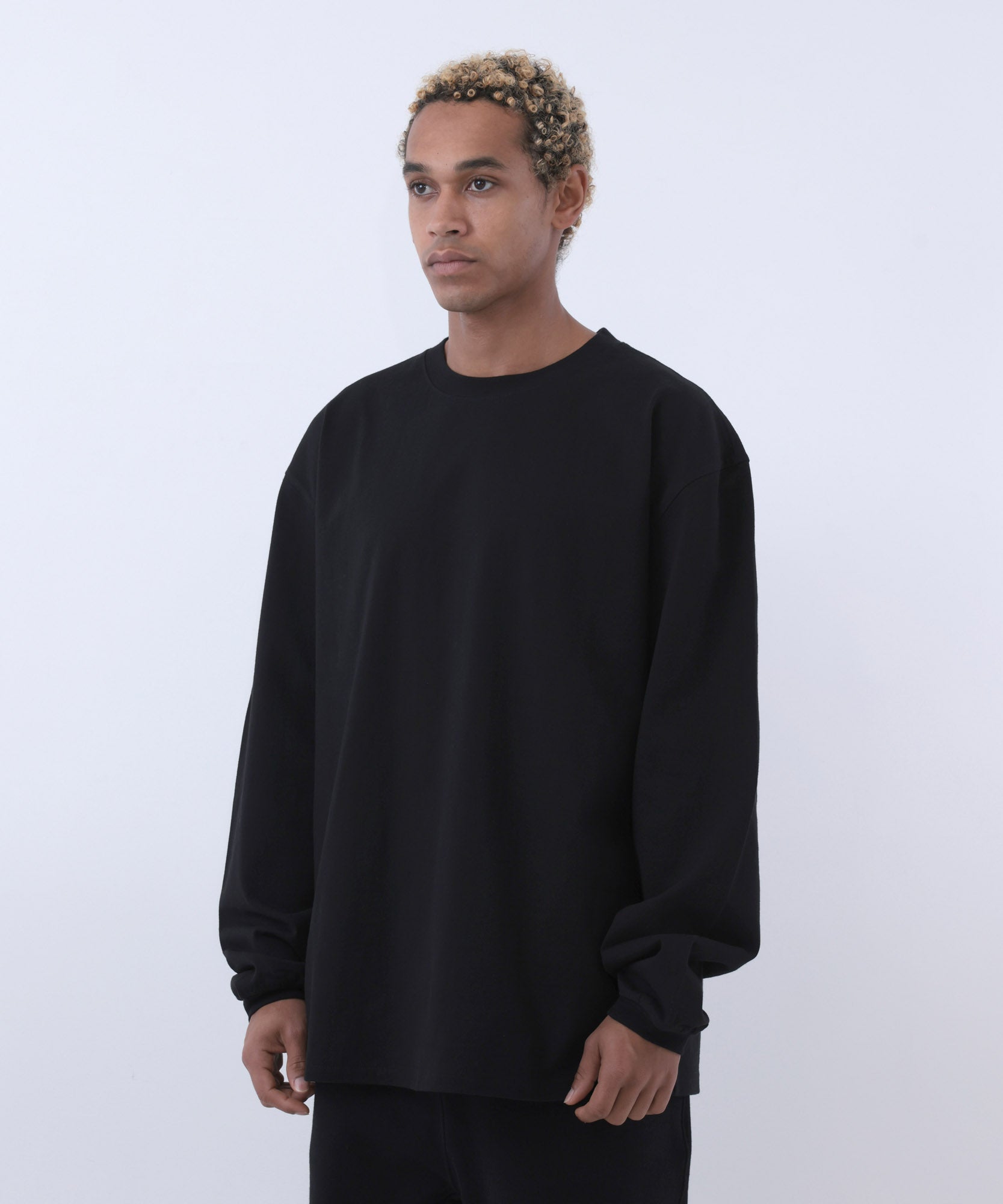 COMMON BASE L/S TEE CB-B02 BLACK